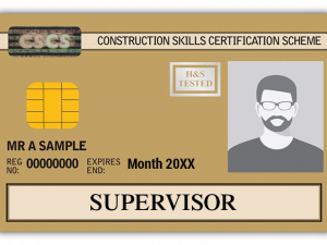 Site Supervisor NVQ Level 4 CSCS Gold Card
