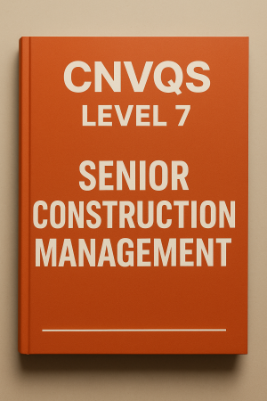 Orange book on construction management level 7 NVQ